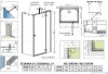 Radaway Essenza Kdj+S kabina 80x80x80cm prawa szkło przejrzyste 1384051-01-01/1385021-01-01R/1384051-01-01